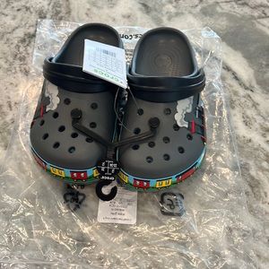Crocs train band US j2  NWT train band clog slate grey relaxed fit